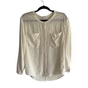 EVERLANE Silk Blouse Cream M